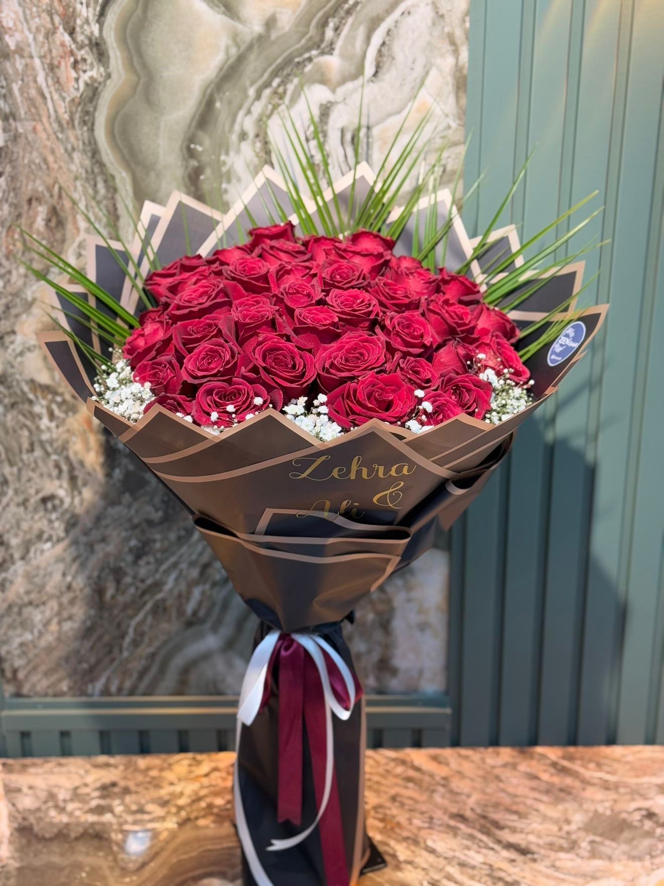 41 Canlı Gül Buketi