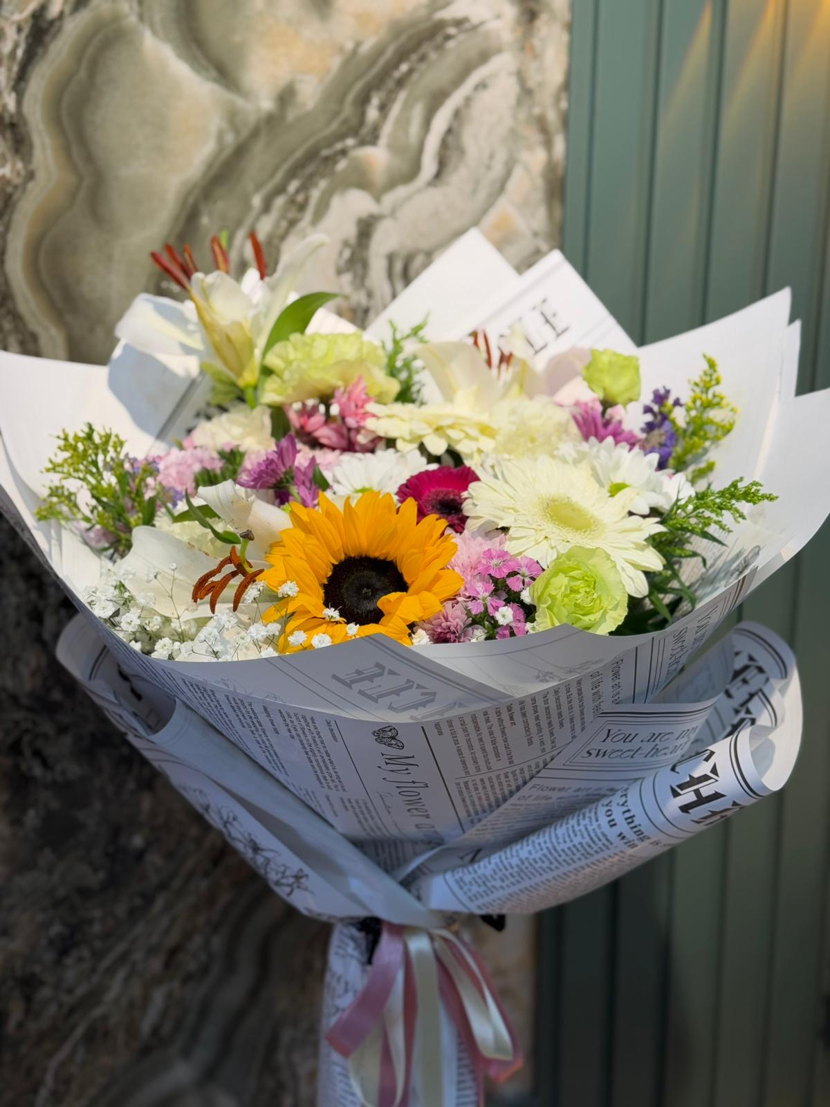 Karışık İthal Canlı Buket