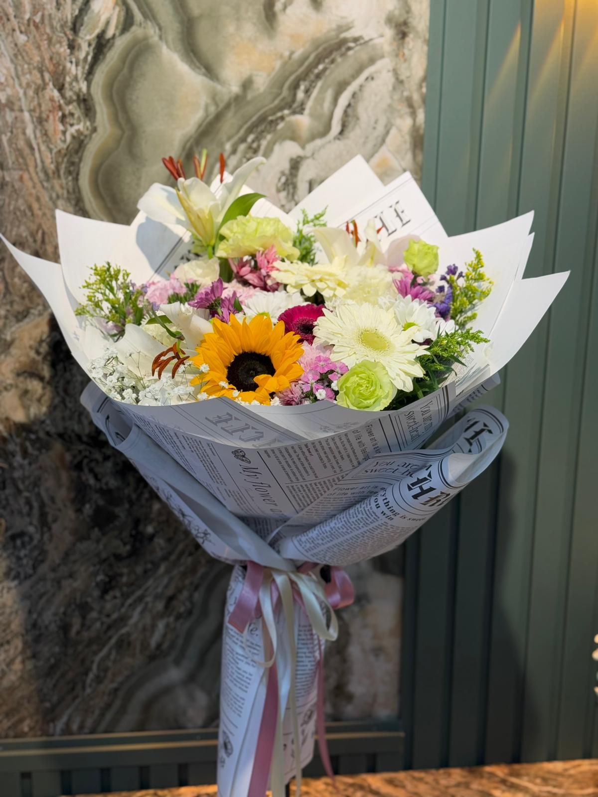 Karışık İthal Canlı Buket