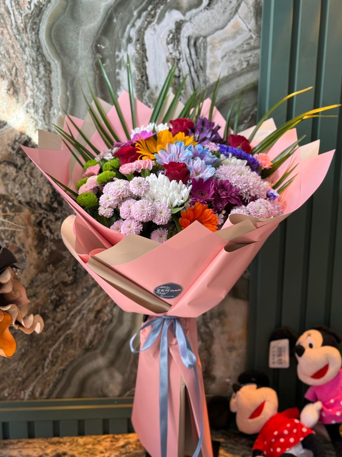 Karışık İthal Canlı Buket