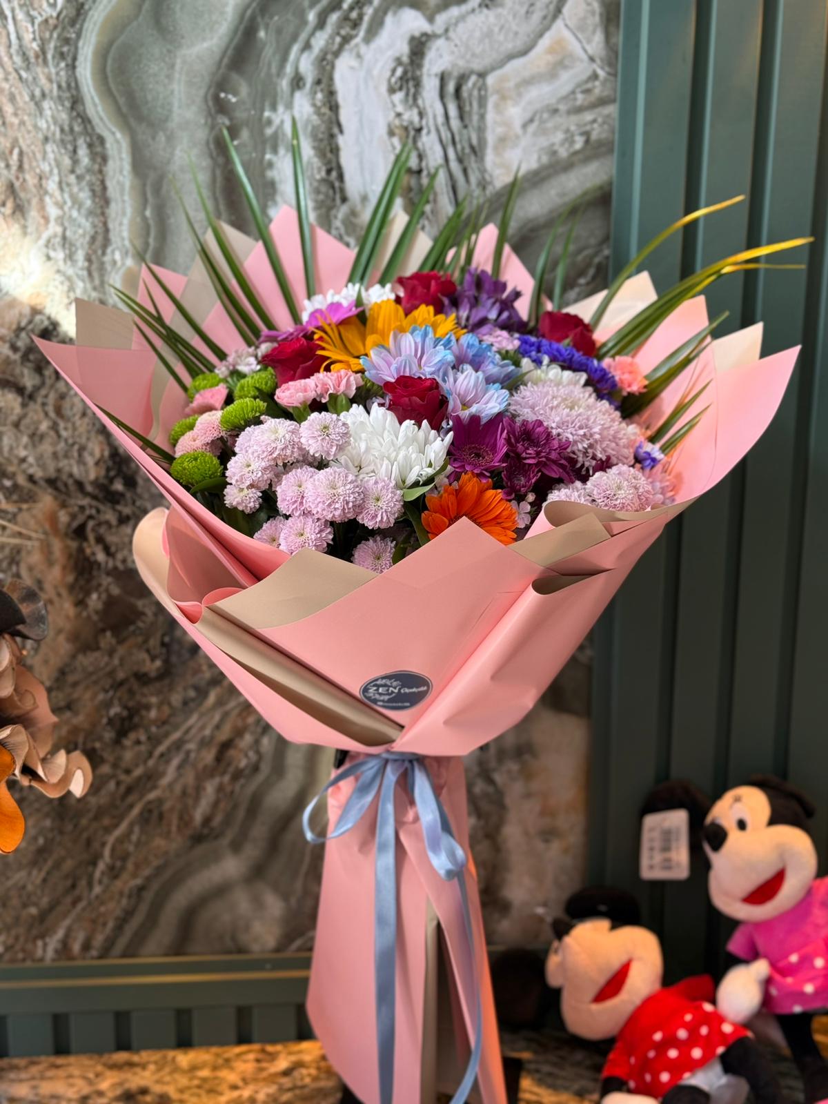 Karışık İthal Canlı Buket